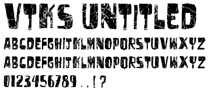 vtks untitled font
